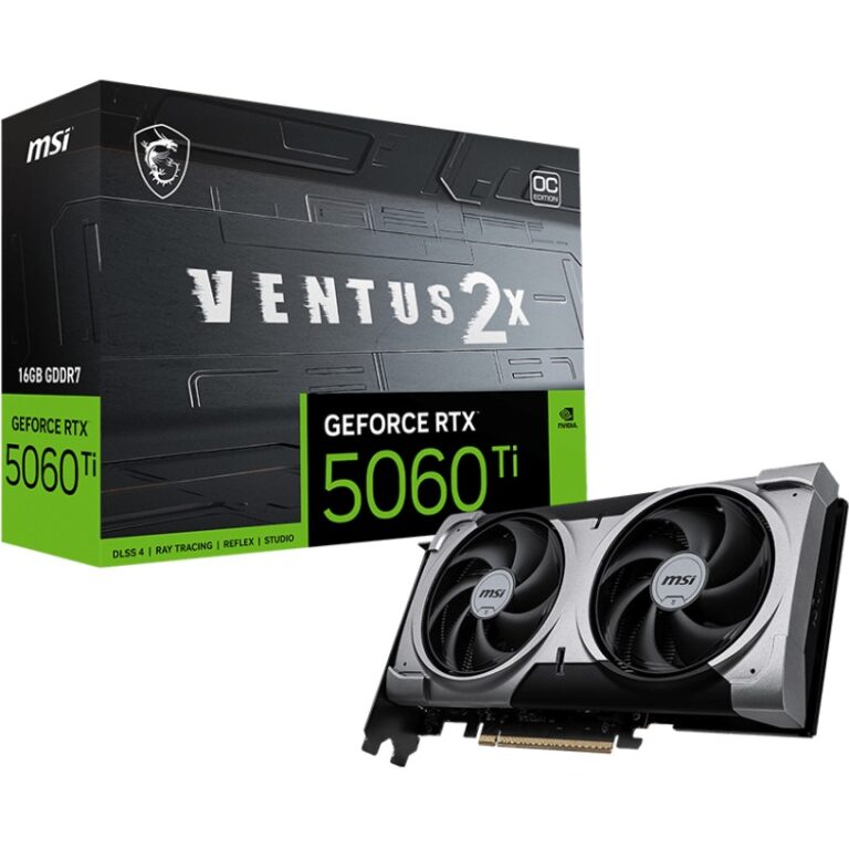 Kartë Grafike MSI GeForce RTX 5060 Ti Ventus 2X OC Plus / 16GB GDDR7