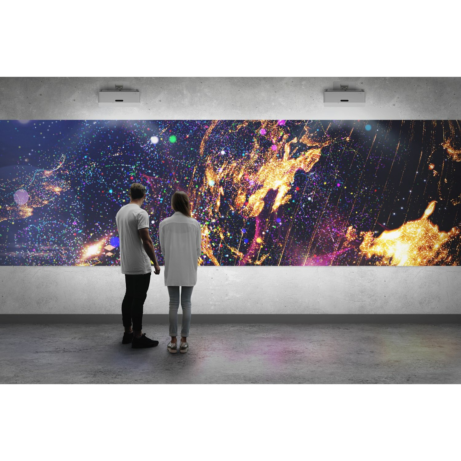 Projektor Optoma ZH430UST / DLP Laser / 4000 Lumen / Full HD / 16:9 / 3D / Ultra Short Throw / VGA HDMI - Bardhë - Figura 3