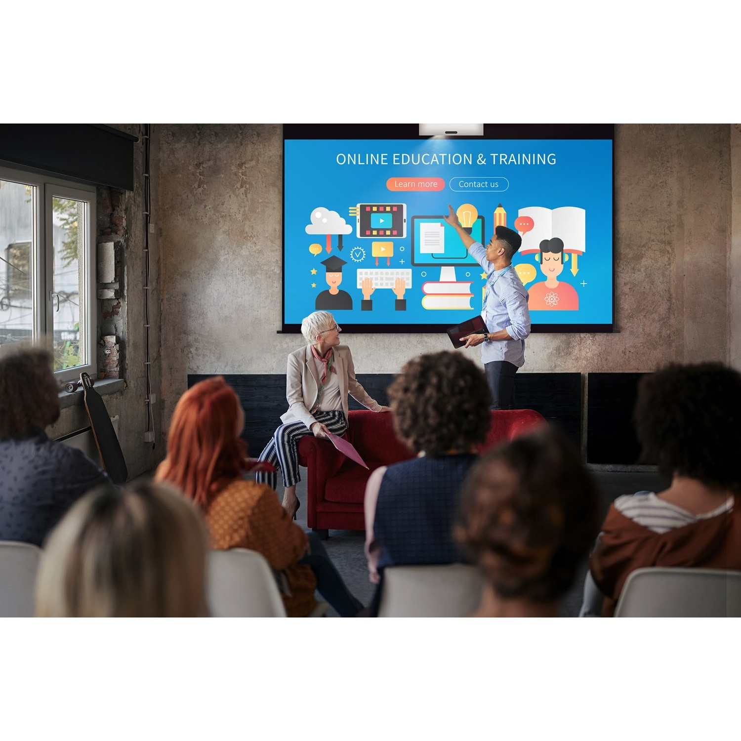 Projektor Optoma ZH430UST / DLP Laser / 4000 Lumen / Full HD / 16:9 / 3D / Ultra Short Throw / VGA HDMI - Bardhë - Figura 5