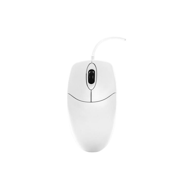 Maus me kabllo CHERRY AK-PMJ1 Wired Mouse / USB / 2-Button / DE layout - Bardhë