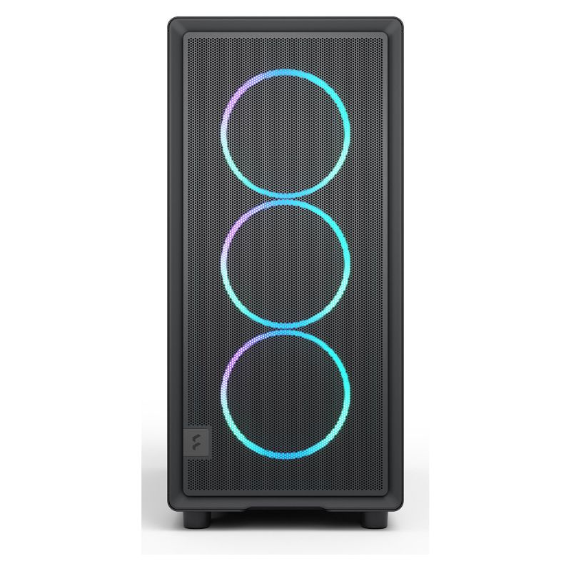 Kasë Midi Tower Fractal / Epoch / TG RGB Light Tint - Zezë - Figura 4