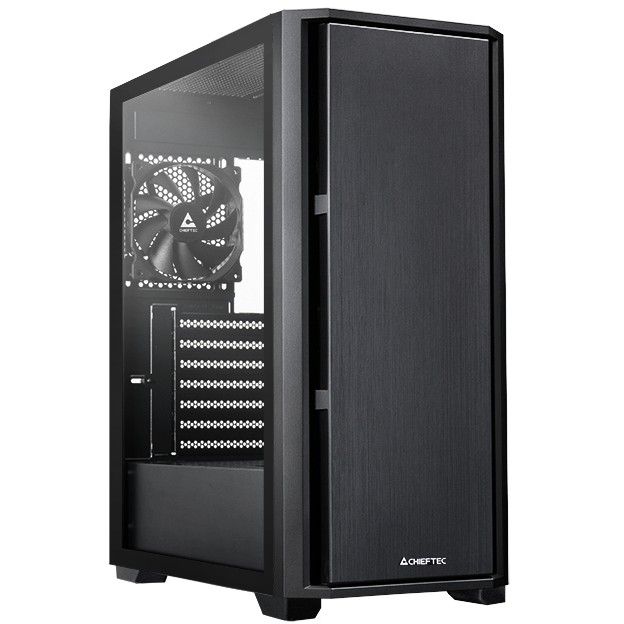 Kasë Chieftec Pro Series AS-02B-TG-OP Mid Tower ATX Case with Tempered Glass Side Panel - Zezë