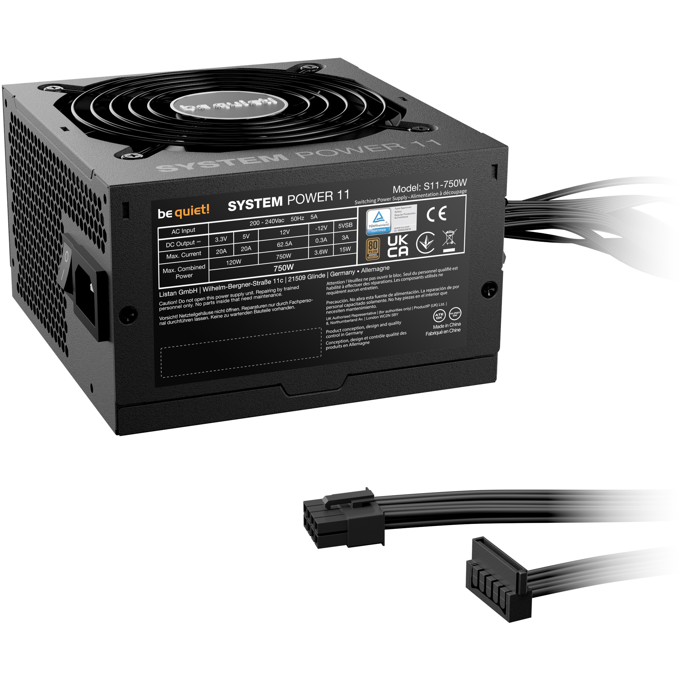 Furnizues Energjie (PSU) 750W be quiet! SYSTEM POWER 11 - Figura 2