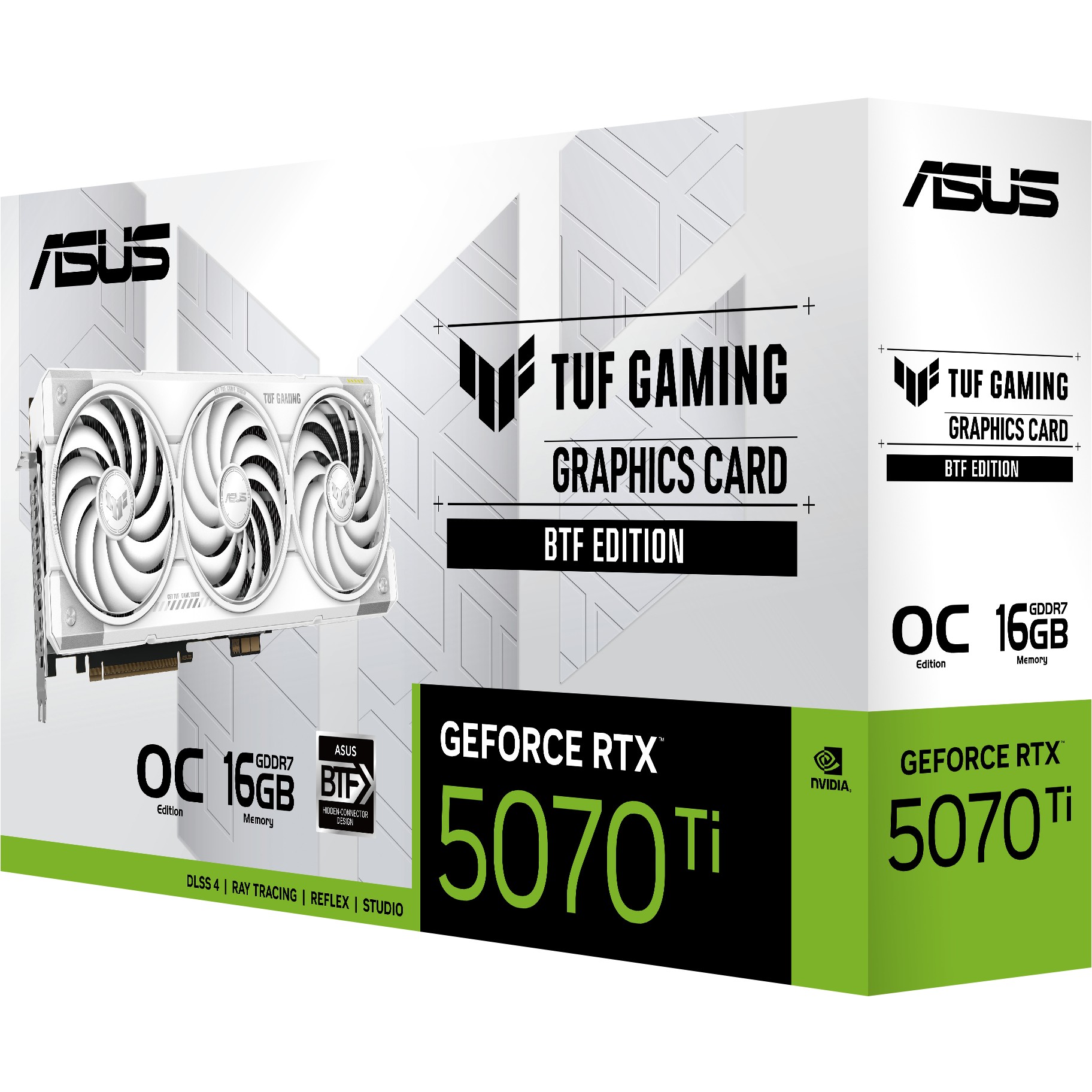 Kartelë grafike NVIDIA RTX 5070 TI 16GB ASUS TUF Gaming BTF OC 3 Fan white - Figura 4