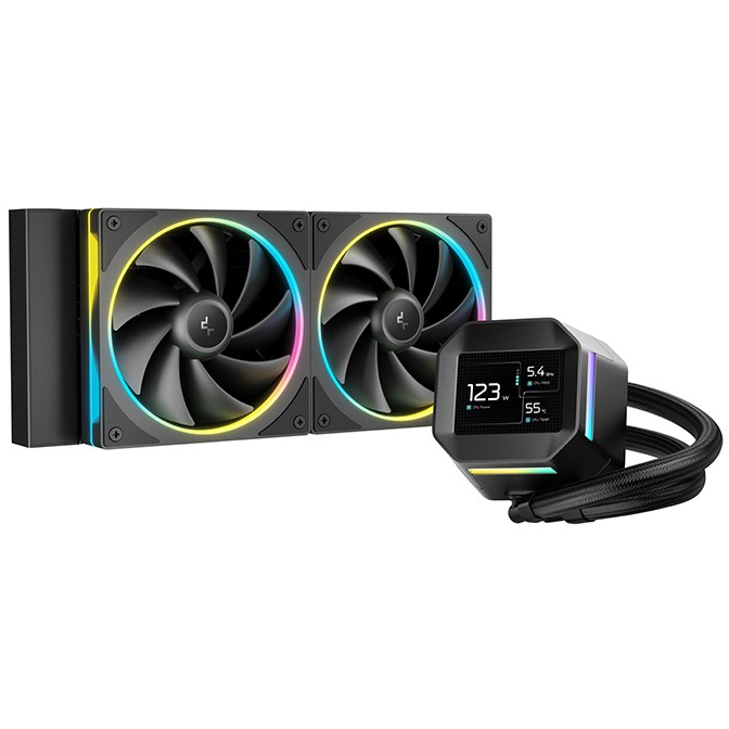 Ftohës për Procesor K Cooler Water Cooling Deepcool LM240 - Zezë