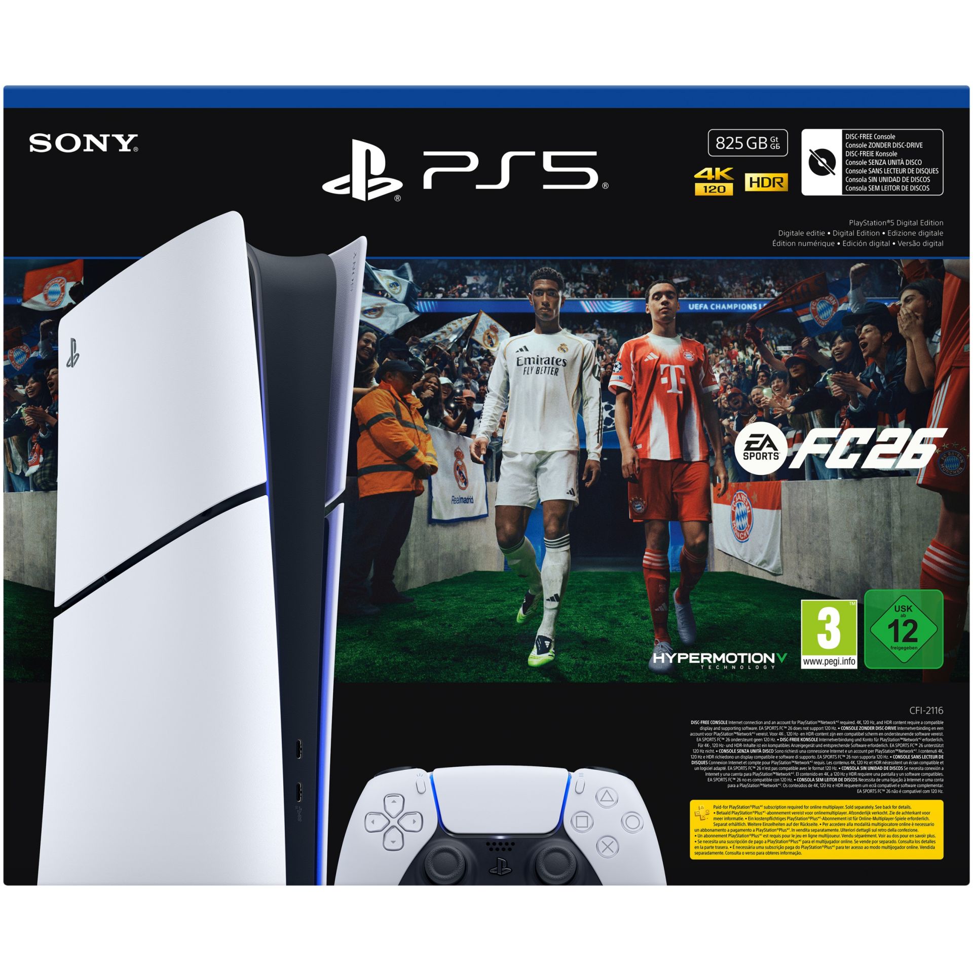 Sony PlayStation 5 Slim / Digital Edition / 825GB / EA SPORTS FC 26 Bundle - Figura 2