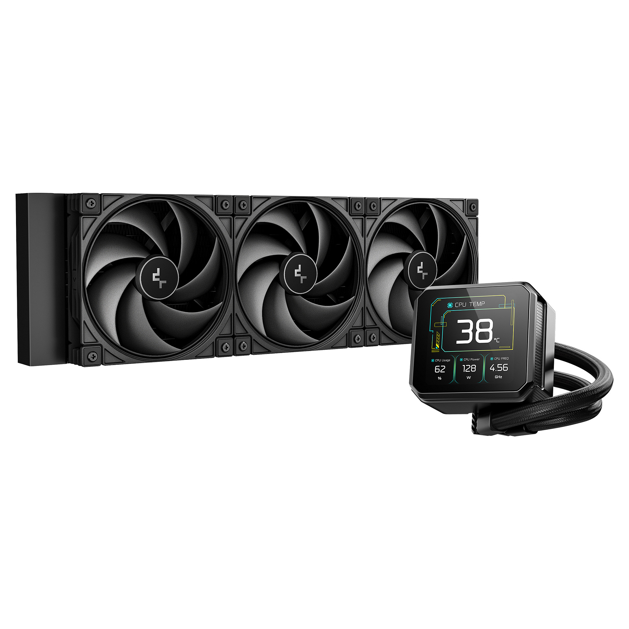 Ftohës për Procesor K COOLER Deepcool Spartacus 360 LCD – Zezë
