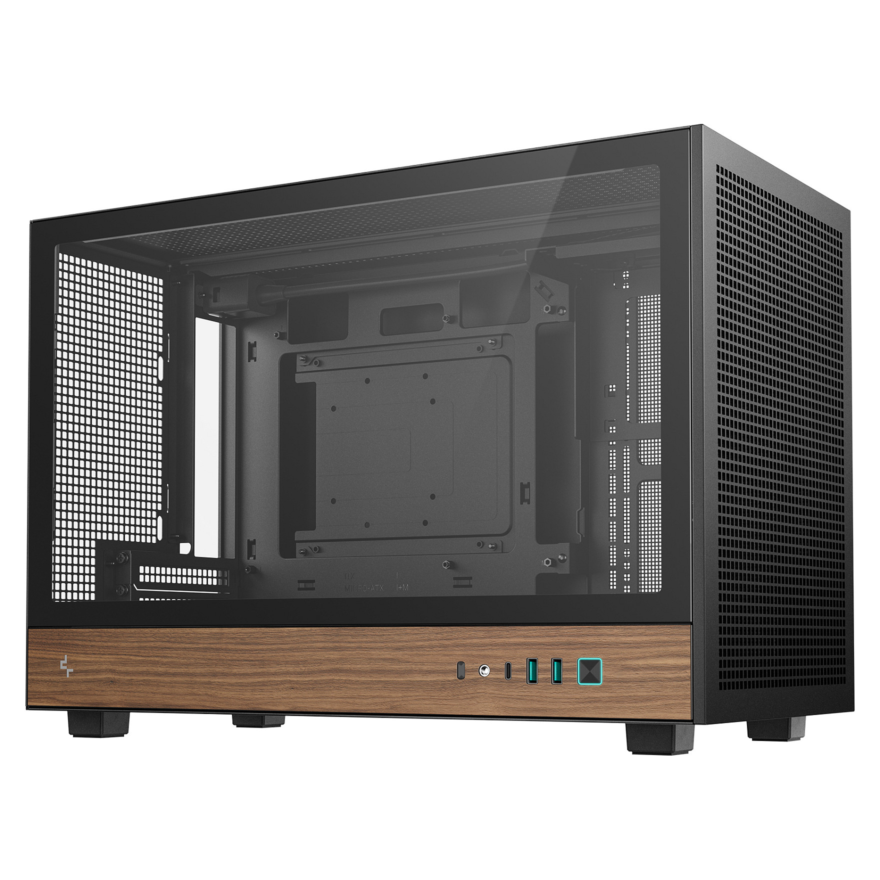 Kasë DeepCool CH260 WOOD - Zezë - Figura 3