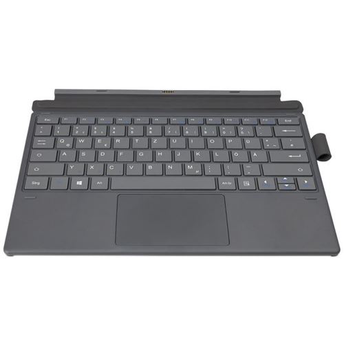 Aksesorë për tablet Wortmann TERRA TYPE COVER PAD 1200 / QWERTZ DE Layout / Magnetike – Zezë