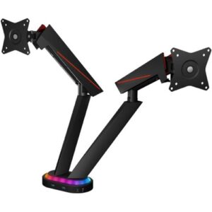 Mbajtëse për Monitor Gaming TFTZ Icy Box / 32 Inch / USB 3.0 / Media-Hub / RGB / E zezë