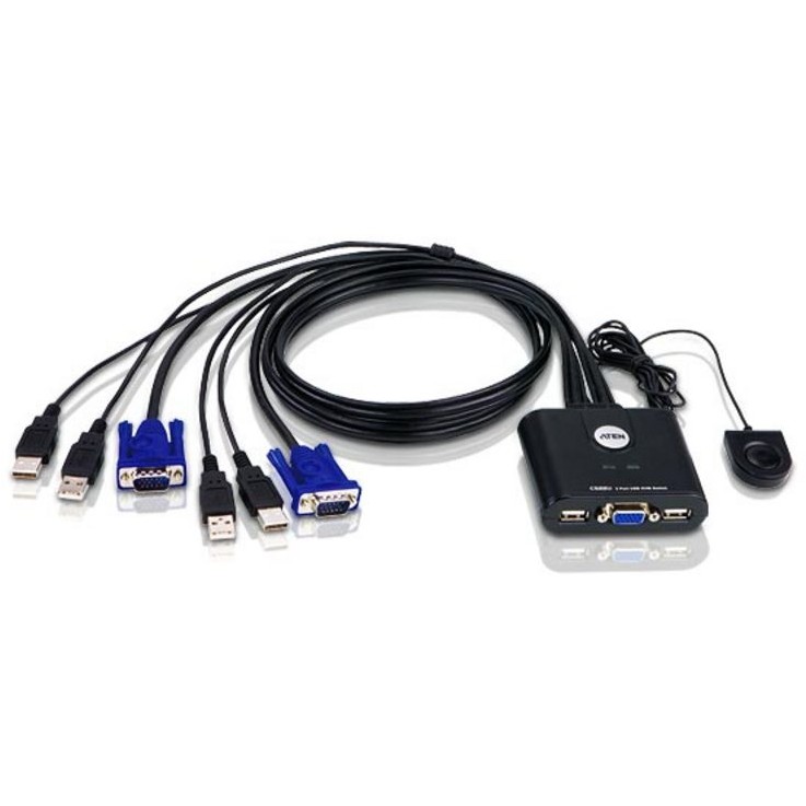 ATEN KVM Switch CS22U / 2-Port / 4x USB + 2x VGA
