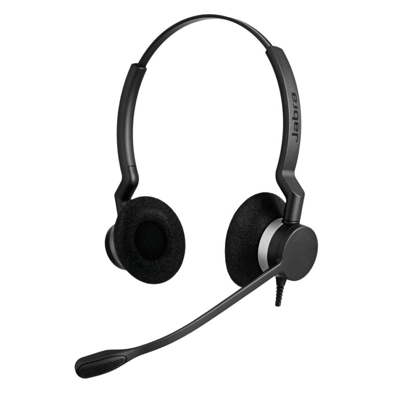 Kufje me kabllo Jabra BIZ 2300 Duo NC Headset Over‑Head – Zezë