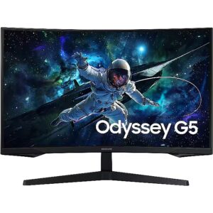 Monitor Gaming Samsung Odyssey G5 LS32CG552EUXEN / 32''/ Quad HD VA Curved / 165Hz / 1ms / HDMI+DP - Zezë