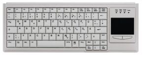 Tastierë me kabllo Cherry AK-4400-GU-W/US / Touchpad / Soft key pressure - Gri