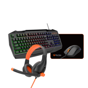 Set Gaming Meetion C490 Wired Tastierë+Maus+Kufje+Mauspad - Zezë