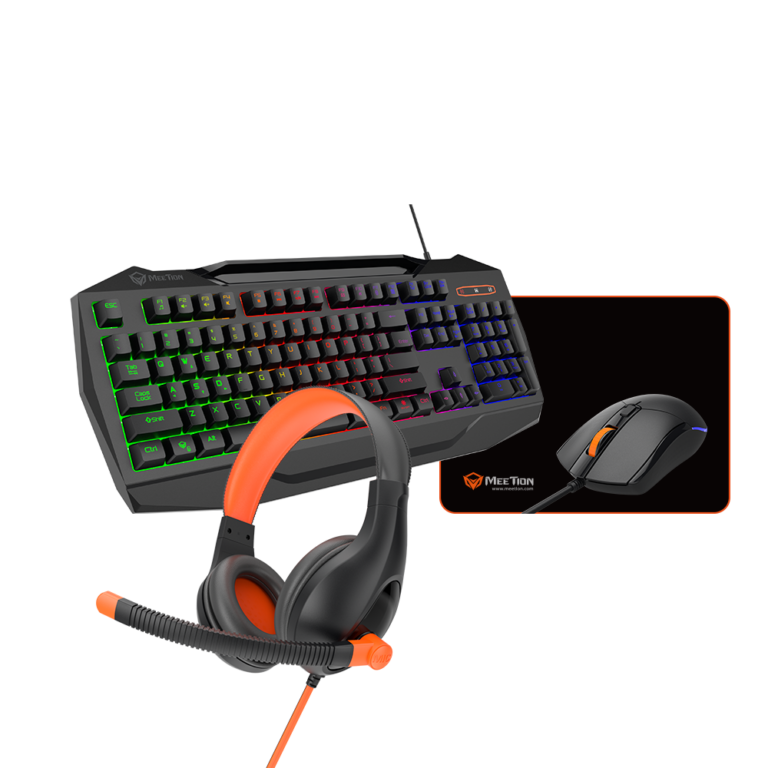 Set Gaming Meetion C490 Wired Tastierë+Maus+Kufje+Mauspad - Zezë