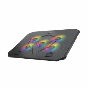 Mbajtës & Ftohës për Laptop Meetion CP3030 / 9 -15.6 inch laptops / USB / RGB / Cooling pad / e zezë