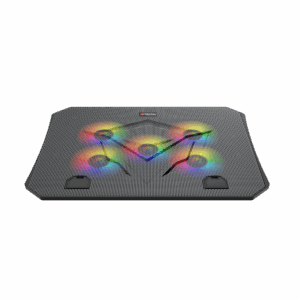 Mbajtës & Ftohës për Laptop Meetion CP3030 / 9 -15.6 inch laptops / USB / RGB / Cooling pad / e zezë