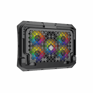 Mbajtës & Ftohës për Laptop Meetion CP3030 / 9 -15.6 inch laptops / USB / RGB / Cooling pad / e zezë