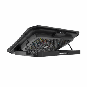 Mbajtës & Ftohës për Laptop Meetion CP3030 / 9 -15.6 inch laptops / USB / RGB / Cooling pad / e zezë