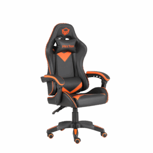 Karrige Gaming Meetion CHR04 Professional / 124 x 66 x 49cm  / Zi dhe Portokalli