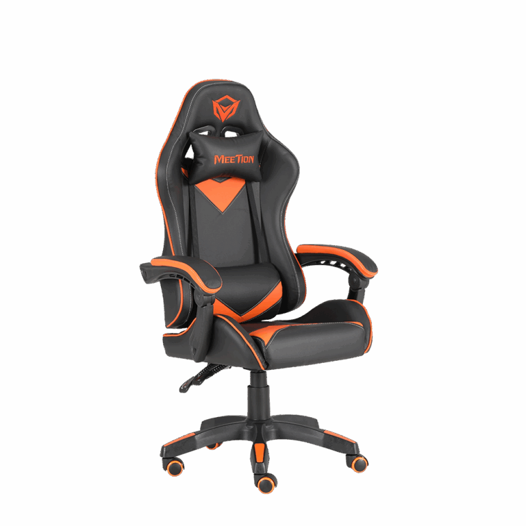 Karrige Gaming Meetion CHR04 Professional / 124 x 66 x 49cm  / Zi dhe Portokalli