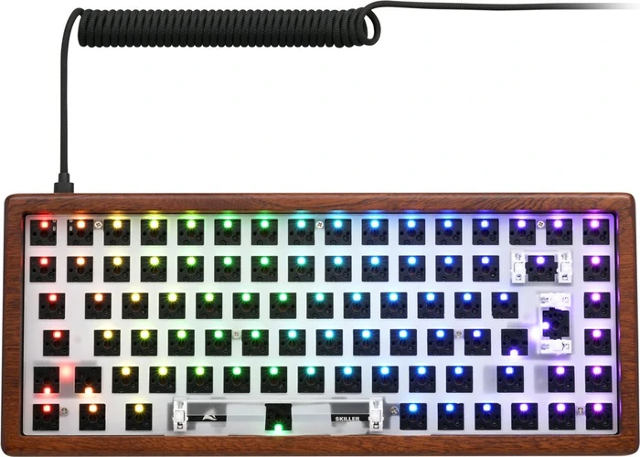 Tastierë Gaming Sharkoon SKILLER SGK50 S3 Wood / Pa Switch / Pa Keycaps – Dru