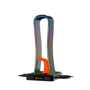 Mbajtëse për Kufje Gaming Meetion U002 / USB / Stand for gaming headset / USB Type C / RGB / e zezë