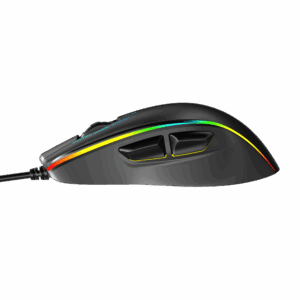 Maus Gaming Meetion GM23 2023 / Butona 5+1 / 12800CPI / Max.7000 fps / RGB / USB / e Zezë dhe Gri