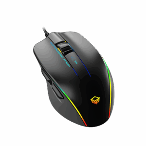 Maus Gaming Meetion GM23 2023 / Butona 5+1 / 12800CPI / Max.7000 fps / RGB / USB / e Zezë dhe Gri