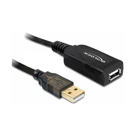 Kabllo USB Repeater DeLock / 20 m / USB 2.0