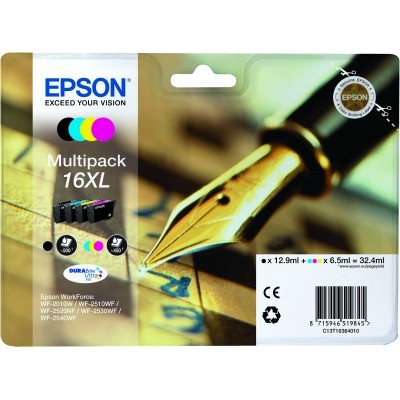 INK Epson 16XL C13T16364012 4er Multipack (BKMCY) deri në 450 faqe – Zezë, Blu, Rozë, Verdhë - Figura 2