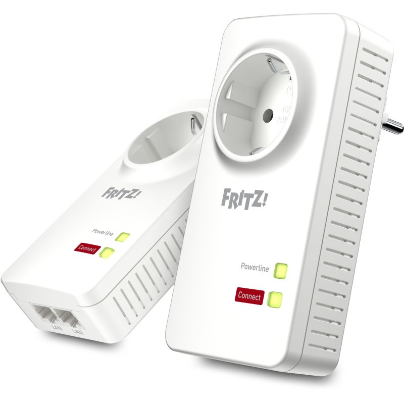 Extender AVM FRITZ! Powerline 1220E KIT / Gigabit Powerline Adapter Set up to 1200 Mbps