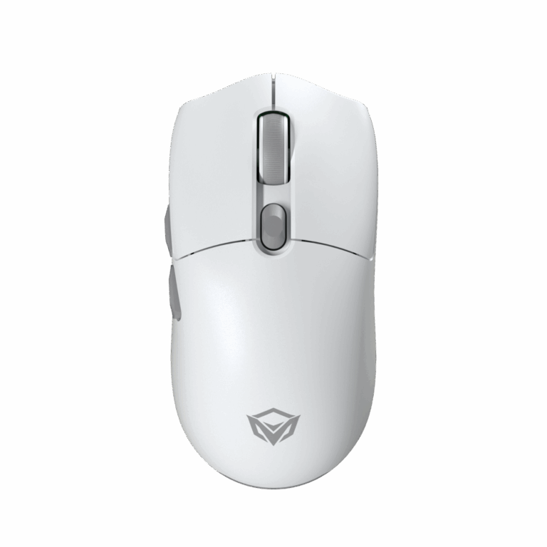 Maus Gaming Meetion Air GW33-01 Tri-Mode / Butona 6 / 64 g / 200-10000 DPI / USB / 2.4G+Bluetooth / e bardhë