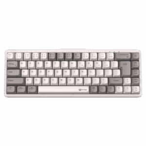 Tastierë Gaming Meetion MK12-01 65% Tri-Mode Mechanical / 2.4G Bluetooth / US / e Bardhë dhe Gri