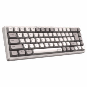 Tastierë Gaming Meetion MK12-01 65% Tri-Mode Mechanical / 2.4G Bluetooth / US / e Bardhë dhe Gri