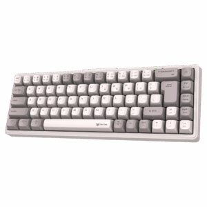 Tastierë Gaming Meetion MK12-01 65% Tri-Mode Mechanical / 2.4G Bluetooth / US / e Bardhë dhe Gri