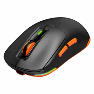 Maus Gaming Meetion Air GW24 Tri-Mode Lightweight / 62g / Butona 5 / 50-8000 DPI / USB / 2.4G+Bluetooth / e zezë