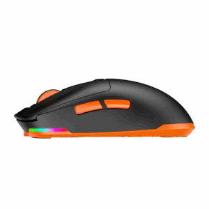 Maus Gaming Meetion Air GW24 Tri-Mode Lightweight / 62g / Butona 5 / 50-8000 DPI / USB / 2.4G+Bluetooth / e zezë