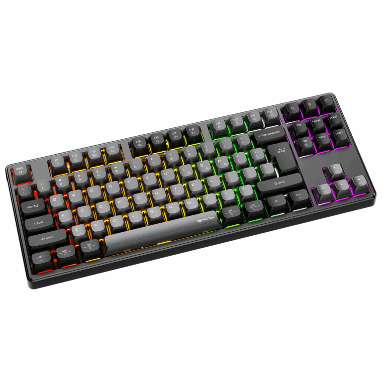 Tastierë Gaming Meetion MK14 Mechanical / Type-C / +2.4G+Bluetooth RGB Backlit / 4000mAh / US / e zezë