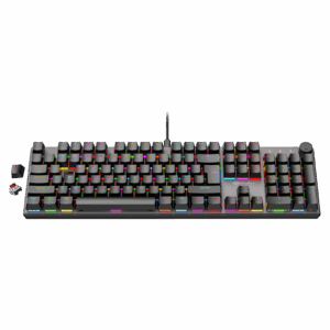 Tastierë Gaming Meetion MK009 Pro Mechanical / Red Switch / RGB / Anti-Ghosting / US / e zezë