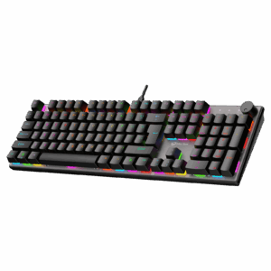 Tastierë Gaming Meetion MK009 Pro Mechanical / Red Switch / RGB / Anti-Ghosting / US / e zezë