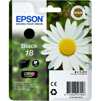 INK Epson T1801 18 deri në kapacitet standard sipas ISO/IEC 24711 - Zezë - Figura 2