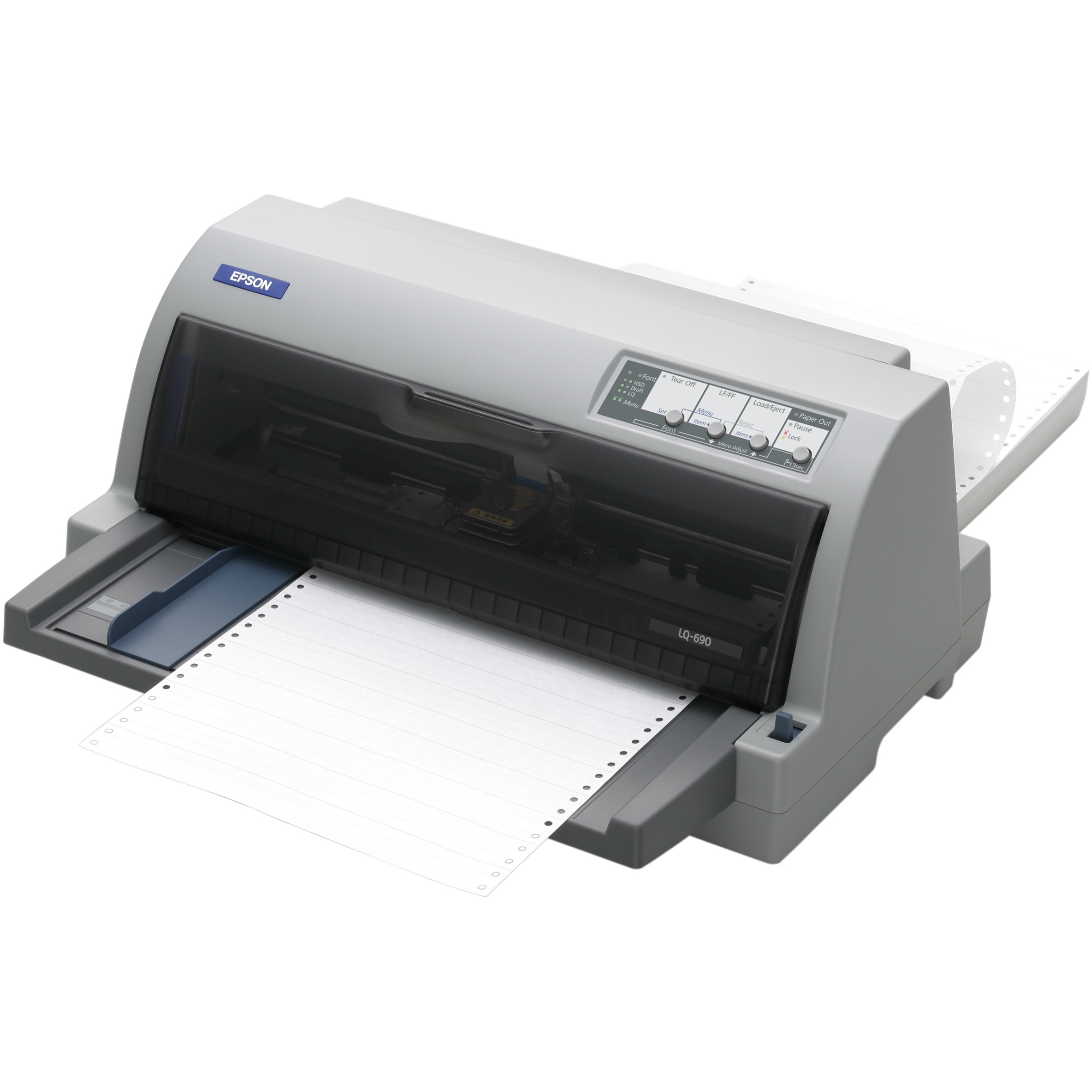 Printer Dot Matrix Epson LQ-690 / 360dpi / 24-Pin / USB Parallel - Gri - Figura 2