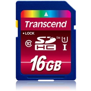 Kartë Memorie SD CARD 16GB Transcend SDHC