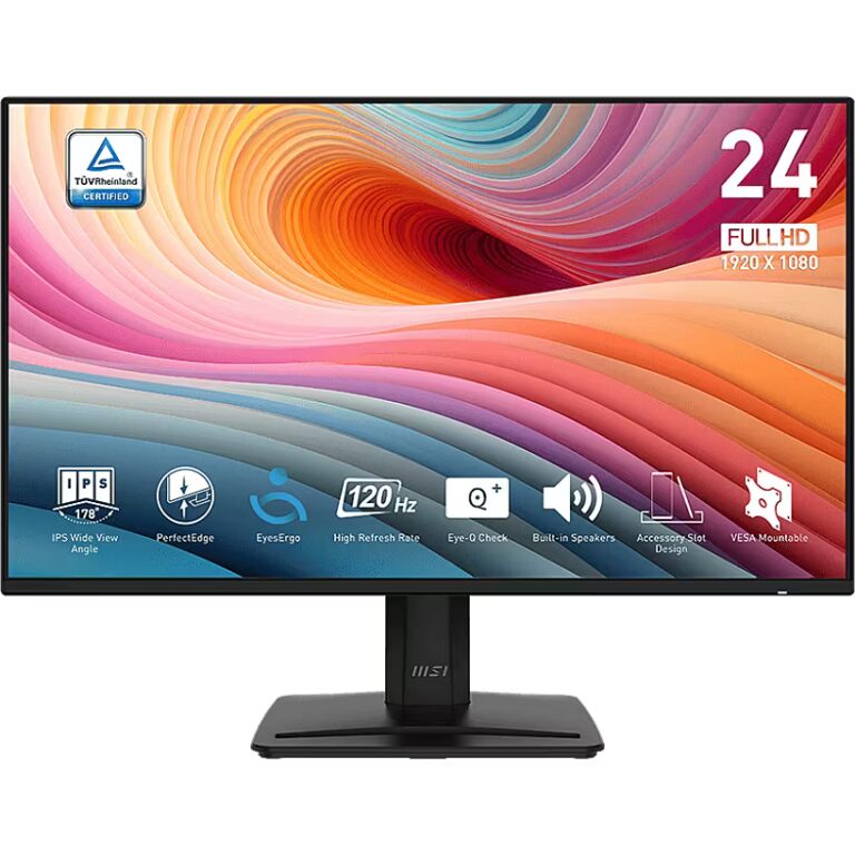Monitor MSI PRO MP242A E2 / 23.8''/ Full HD IPS / 120Hz / 4ms / HDMI+DP+VGA - Zezë