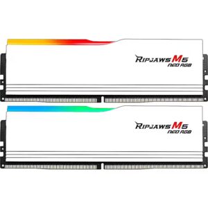 RAM Memorie DIMM 32GB DDR5‑6000 (2×16GB) Dual‑Kit / G.Skill Ripjaws M5 Neo RGB/ AMD EXPO/ F5‑6000J3038F16GX2‑RM5NRW - Bardhë