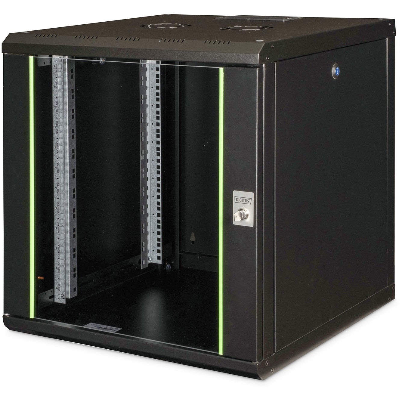 Raft për Server DIGITUS Network Cabinet Unique – Server Rack 12HE / 643×600×600mm - Zezë