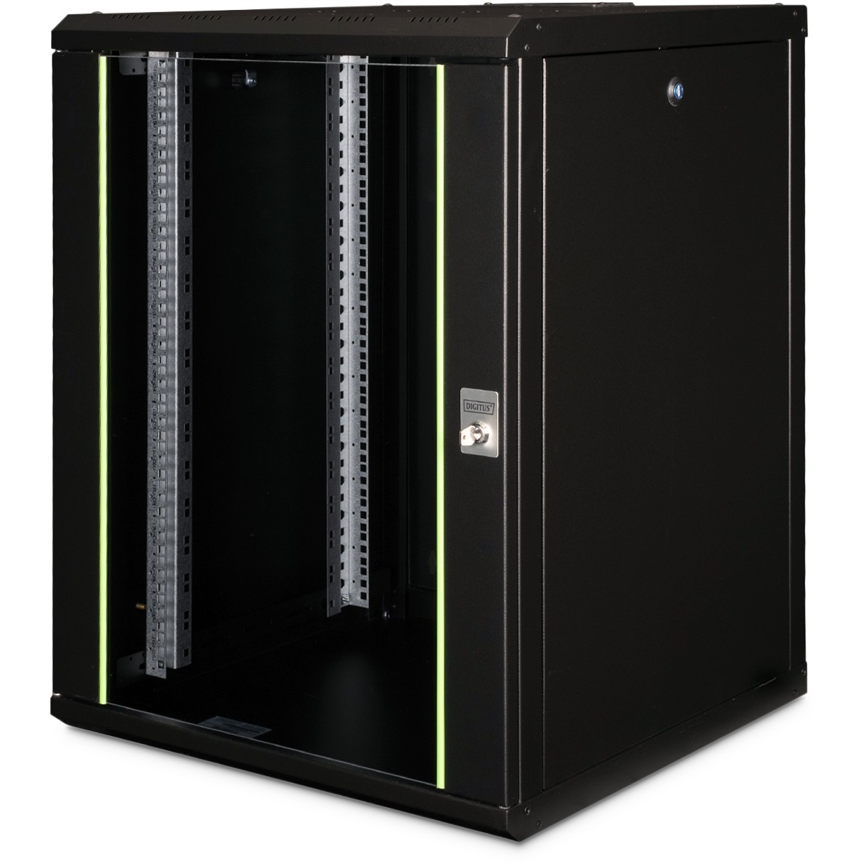 Raft për Server DIGITUS Wall-mounted Cabinet 16U / 820x600x600mm – Zezë
