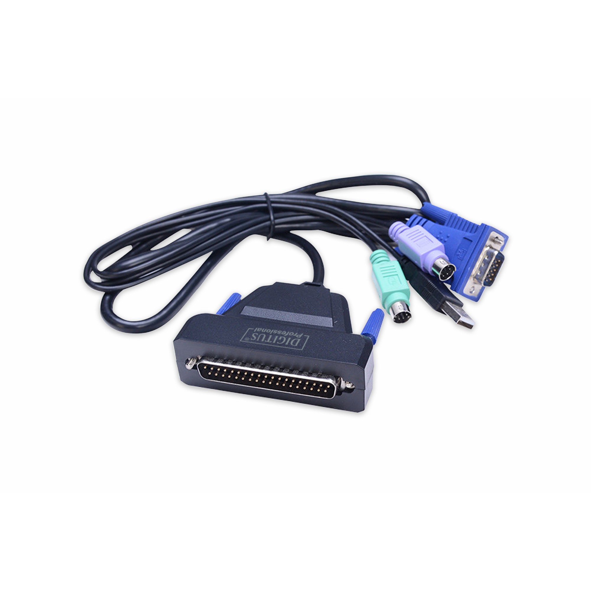 Tastierë me kabllo – KVM Digitus 19 LCD / 1-Port VGA / Tastierë DE - Figura 4